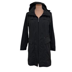 Cole Haan Parka Coat Size Medium Black